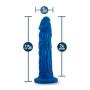 Blush The Realm Draken Silicone Dragon Dildo, Lock On Attachment Compatible, Sex Toy for Women, Sex Toy for Adults, Blue