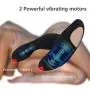 Male Prostate Anal Vibrators Unisex Massager with 12 Stimulation Patterns and 2 Powerful Motors, SXOVO Wireless Remote Vibrating G-spot Waterproof Smooth Silicone Sex Toy for Men, Women and Couples