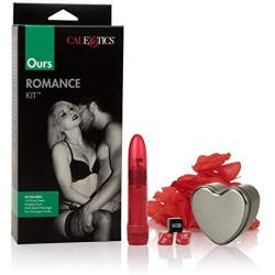 CalExotics Ours Romance Kit – Adult Sex Toys For Couples - Vibrator with Sex Dice Candle & Rose Petals – Multi Speed Personal Massager