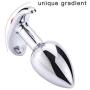 Oolong Silver Metal Ex-pan-sion Hand-held Handle Small Size Ȁmâl Plúg for Men for Women