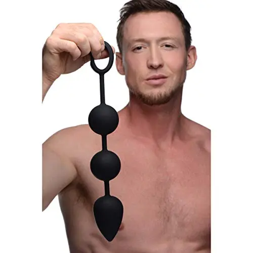 Tom Of Finland Weighted Anal Ball Beads, Black, 1 Count Tom Of Finland Weighted Anal Ball Beads, Black, 1 Count