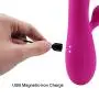Mixfun Rabbit Vibrator Dildo G Spot Vibrators with Bunny Ears for Clitoris Stimulation Waterproof Vibrator Clit Stimulator with 16 Vibration Modes Quiet Dual Motor for Women USB Magnetic Rechargeable