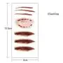 Coobbar 10pcs Halloween Zombie Scars Tattoos with Fake Scar Bloody Costume Makeup Halloween Decoration Terror Wound Scary Blood Injury Sticker (6) Coobbar 10pcs Halloween Zombie Scars Tattoos with Fake Scar Bloody Costume Makeup Halloween Decoration Terror Wound Scary Blood Injury Sticker (6)