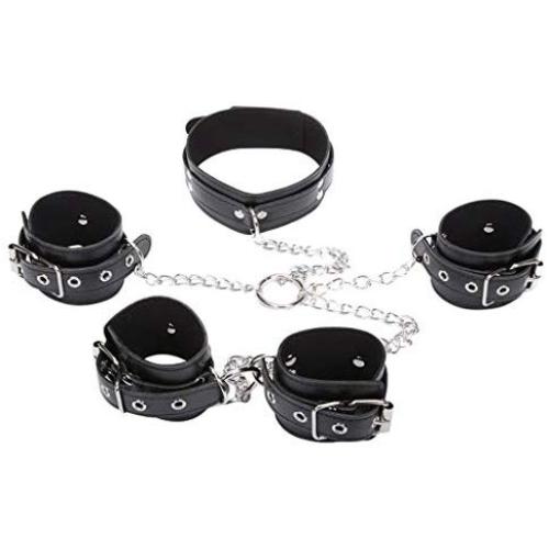 LLFX Binding Band Hanging Neck Restraint Hǎndcuffs Comfort Soft Chain Safely Adjustable Size Jeans LLFX Binding Band Hanging Neck Restraint Hǎndcuffs Comfort Soft Chain Safely Adjustable Size Jeans