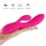 Portable Cordless Silicone Stick Massage Tool, Deep Muscle Tissue Muscle Fascia Release Pressure - Relieve Muscle Pain - The Best Assistant to Reduce Stress (Pink)