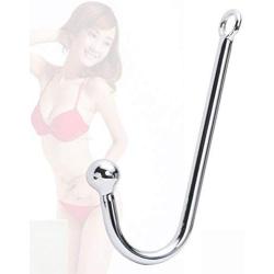 HOT TIME Bondage Stainless Steel Anal Rope Hook with Flirt Solid Anal Ball for Sex Couple Games