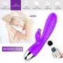 USB Cable Rechargeable Soft V-í-Brator Six Product G-spot Sti-mulate R-àb-b-it Bu-llet Vibrating Things for Women Magic Stress Away Pleasure Purple