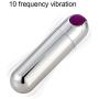 Bullet Vagina Stimulator Massager Mini Adult Massager with USB Rechargeable Waterproof Dildo Vibrator Adult Sex Toys for Women Couple