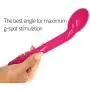 G-Spot Vibrator - Multi-Speed Waterproof Vibe - Curved Tip and Slender Shaft - Vibrating Sex Toy for Women