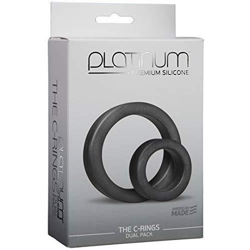 Doc Johnson Platinum Silicone The C-ring, Charcoal