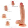 9.4&quotRealistic Dildo Adult Sex Toy Female/Male/Couple, G Point and Anal Massager（Jackeys Power Dick）