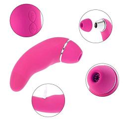 Wireless Suction Dildo Vibrator G Spot for Clitoris Stimulation, Waterproof Clit Stimulator with 10 Vibration Modes Quiet Motor for Women USB Magnetic Rechargeable