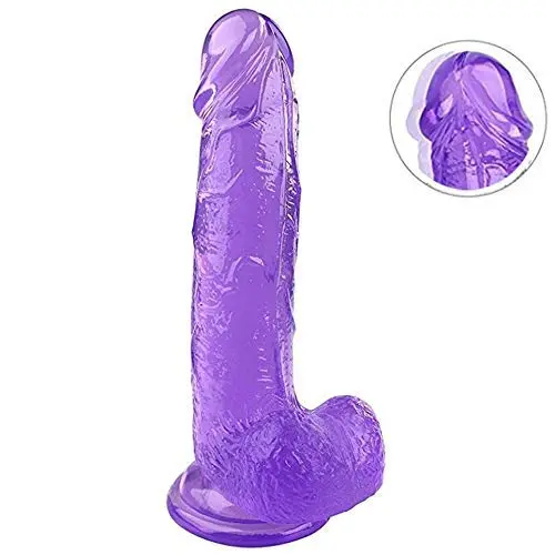 JSCRlove 8.66 Inch Realistic Ultra Soft-Ďîld Realistic Dual Density Toy Soft-Ďîldɔ Massage Wand Transparent Purple Women Socks JSCRlove 8.66 Inch Realistic Ultra Soft-Ďîld Realistic Dual Density Toy Soft-Ďîldɔ Massage Wand Transparent Purple Women Socks
