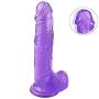 JSCRlove 8.66 Inch Realistic Ultra Soft-Ďîld Realistic Dual Density Toy Soft-Ďîldɔ Massage Wand Transparent Purple Women Socks