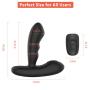 Male Prostate Massager with Finger-Like Wave Motion 16 Vibration Modes for P-sot Stimulation, PALOQUETH Heating Adult Anal Sex Toy P-Spot Vibrator Rechargeable Vibrating Butt Plug Stimulator for Men