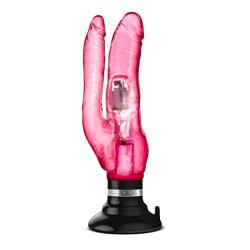 Blush Double Penetrating Vibrating Dildo – Double Penetration Toys – Toys for Women - Adult Sex Toy – Harness Compatible Toys