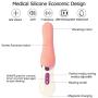 Clitoral Tongue Vibrator, Xocity, G Spot Nipple Anal Vagina Stimulator with Heating Function 7 Rotation and 7 Vibration Modes