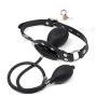 Leather Bondage Inflatable Strap-on Mouth Gag Masks - Faux Leather Lockable & Panel Gag Open Mouth Plug Breathable Restraint Head Hood for Unisex Adults Couples, BDSM/LGBT Fetish Hood Leather Bondage Inflatable Strap-on Mouth Gag Masks - Faux Leather Lockable & Panel Gag Open Mouth Plug Breathable Restraint Head Hood for Unisex Adults Couples, BDSM/LGBT Fetish Hood