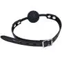 YiFeng Silicone SM Mouth Ball Gag with Adjustable Strap Restraint Slave Bondage Fetish (Black)