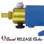LeLuv Maxi Blue Plus Vacuum Gauge Penis Pump Bundle with Silicone Donut Seal, Soft Black TPR Seal & 4 Sizes of Constriction Rings 9 inch x 2 inch Diameter Cylinder