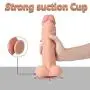 CharmingNight Huge Size (10.62&quotLong, 2.36" Wide) Thick Flexible Female Extra Huge Big Lifelike Personal Massage Wand Toys Body Massager Couple Leisure Toys