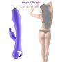 Utimi Rabbit vibrator for Women Rechargeable G Spot Vibrator Waterproof Clitoral Stimulator Sex Toy for Couples Purple