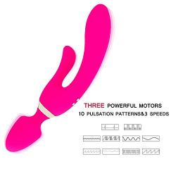 Strongest Wireless Wand Massager - Dual Motor Super Vibration Mode - USB Magnetic Charging and Waterproof - Can Help You Relax