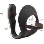 FST Erection Enhancing Cock Ring and Anal Plug Combo, Male Anal Silicone Sex Toy, Stimulate Prostate Achieve Incredible Orgasms, Black