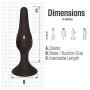 Women 4-Piece Trainer Kit Toys, 4 Pcs Bùtt Pùlgs - Beginner Starter Set Black an%All Bùtt Plùg