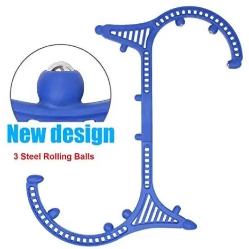 MP005 Back Massager Handheld Tool - Newest Version Steel Balls Shiatsu Deep Tissue Trigger Point Therapy Self Muscle Massage Stick Bar Extra Long for Neck Shoulder Foot Back and (Larger Back Massager) MP005 Back Massager Handheld Tool - Newest Version Steel Balls Shiatsu Deep Tissue Trigger Point Therapy Self Muscle Massage Stick Bar Extra Long for Neck Shoulder Foot Back and (Larger Back Massager)