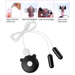 YUXINGER - Remote Control Pé-NiS Head Vi`brãtórs Bullet Male Charge 10 Frequency Sports Recovery & Muscle Aches - Black