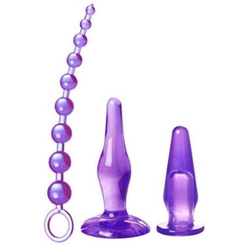 Trinity Vibes Amethyst Adventure 3-Piece Anal Toy Kit