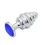 FST Luxury Screw Threaded Metal Butt Plug Aluminum Alloy Anal Massager Large size with Diamond Color Random FST Luxury Screw Threaded Metal Butt Plug Aluminum Alloy Anal Massager Large size with Diamond Color Random