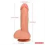 Winzfred 7.9 Inch Realistic Dilo Ultra-Soft Dilo for Beginners with Flared Base for Hands-Free Play