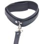 Discreet Packages BDSM Collar Leash Lead Choker with Steel D Rings with Detachable Faux Leather Leash