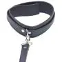 Discreet Packages BDSM Collar Leash Lead Choker with Steel D Rings with Detachable Faux Leather Leash