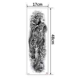 DaLin Extra Large Full Arm Temporary Tattoos and Half Arm Tattoo Sleeves for Men Women, 14 Sheets (Collection 7)