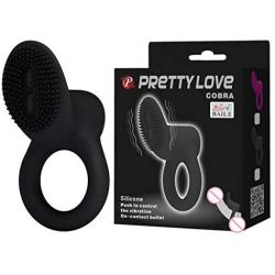 Batyuery Powerful Vibrating Ċoç&k Ring Vibrator - Waterproof PeŇ&is Ring Full Silicone Ciltorial Vibrators Vibes Stimulators for Female