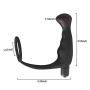MATATA Waterproof Silicone Enhancing Vibrating Prostate Massager Anal Butt Vibrator 10 Mode Frequency Cock Penis Ring Sex Toy for Man