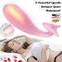 Wireless Wand Massager, Waterproof Powerful Mini Cordless Wand Massaging with 8 Vibrations, Silicone Compact Rechargeable Power Massager(Pink)