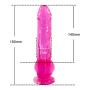 Zripool Body-Safe Material Lifelike Penissex with Strong Suction Cup for Hands-Free Play