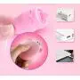 Sucking USB Rechargable Pleasure Dual Motor Quiet Waterproof 7 Speeds Mode Double Head Bu-llet Vibrating Vǐbrǎtǒr Function Products Fantastic Suction Massage Color Pink