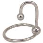 Eastern Delights Stainless Penis Cock Rings with Urethral Sounds Ball