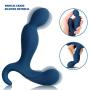 Male Prostate Massager Sex Toy with Dual Motors 10 Stimulation Patterns for Wireless Remote Anal Butt Plug