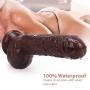 High Quality Brown Realistic Muscle Relaxing Wand for Women Soft PVC Discreet Package