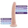 Edens 8.5" Realistic Vaginal and Anal Long Dildo - G Spot Stimulating Curved Dong (Beige)