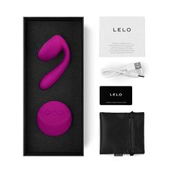 LELO Ida The Worlds First Rotating and Vibrating Remote-Controlled Couples Vibrator, Deep Rose