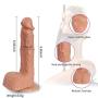 X-R 8.66 Inches Lifelike Dildo Automatic Telescoping 10 Frequency Electric Vibrating Mode Happy Rod for Woman Sunglasses Soft Comfortable Waterproof Safety