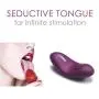 SVAKOM Echo Violet - Rechargeable, Tongue-Shaped Vibrator - Waterproof Dildo - Vibrating Personal Massager - Sex Toys for Women & Couples - Intelligent & Quiet