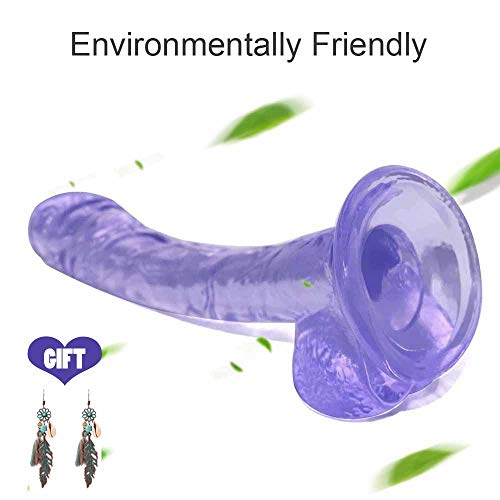 DJKFHIU 7.67inch Female Dîldɔs Women Self Pleasure Toys Massage for Women Men Couples DJKFHIU (Color : Purple) DJKFHIU 7.67inch Female Dîldɔs Women Self Pleasure Toys Massage for Women Men Couples DJKFHIU (Color : Purple)